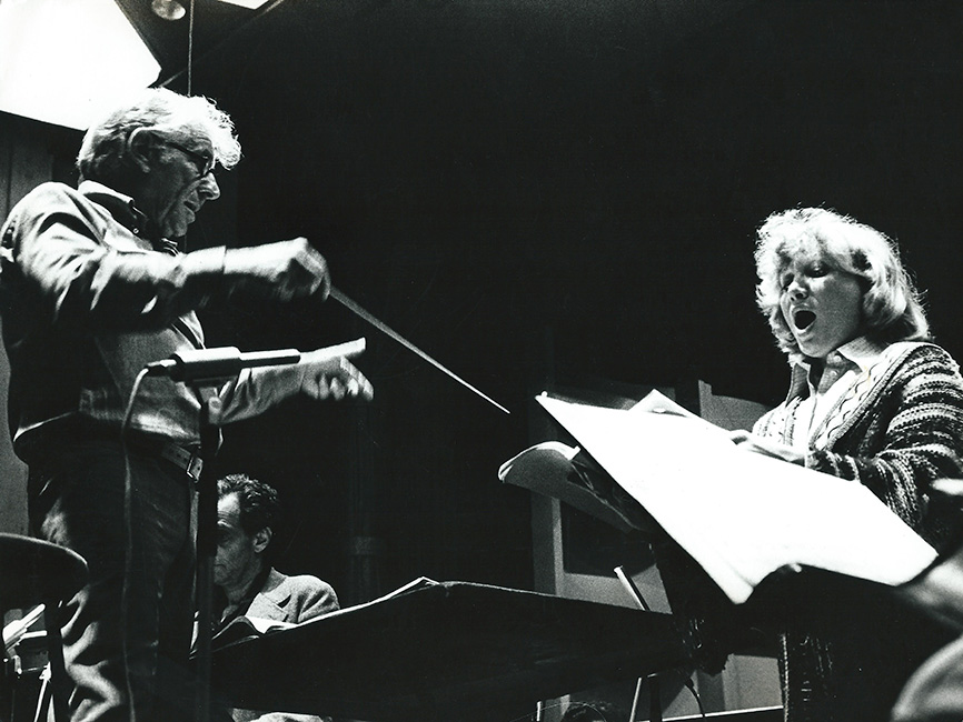 Konzertprobe mit Leonard Bernstein